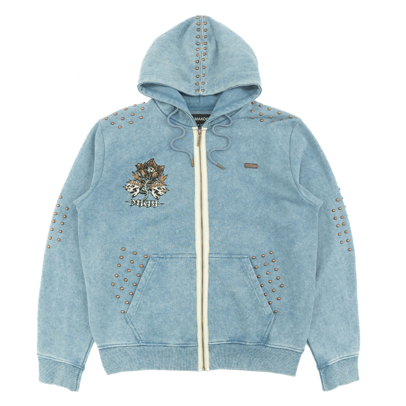 Hoodie | M5345 Bianco Zip Up - Blue