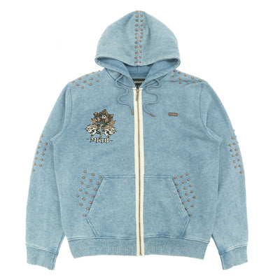 Hoodie | M5345 Bianco Zip Up - Blue