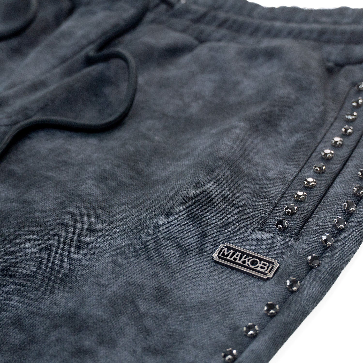 Makobi M5455 Lorenzino Zip in Up Hoodie Set - Black, view 4