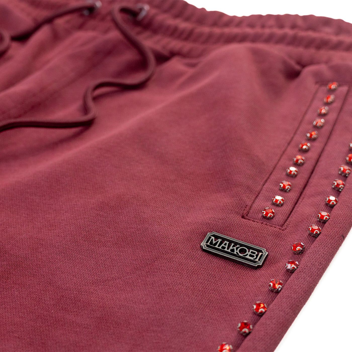Set | M5455 Lorenzino Zip-Up Hoodie Set - Burgundy
