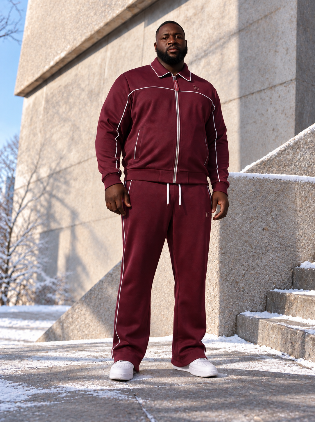 M5660 Mansori Poly Set - Burgundy