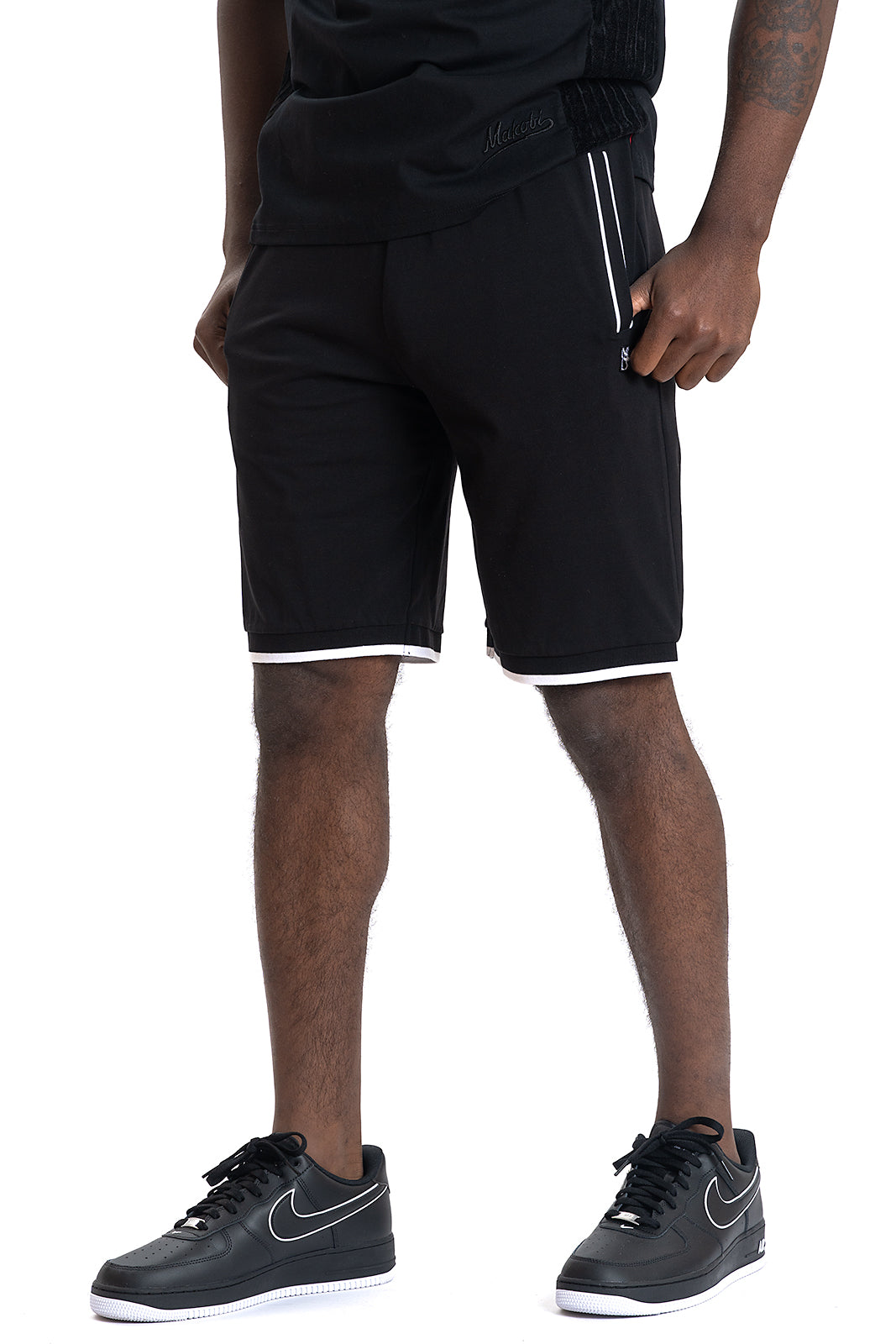 M601 Makobi Ricci Core Shorts - Black.White