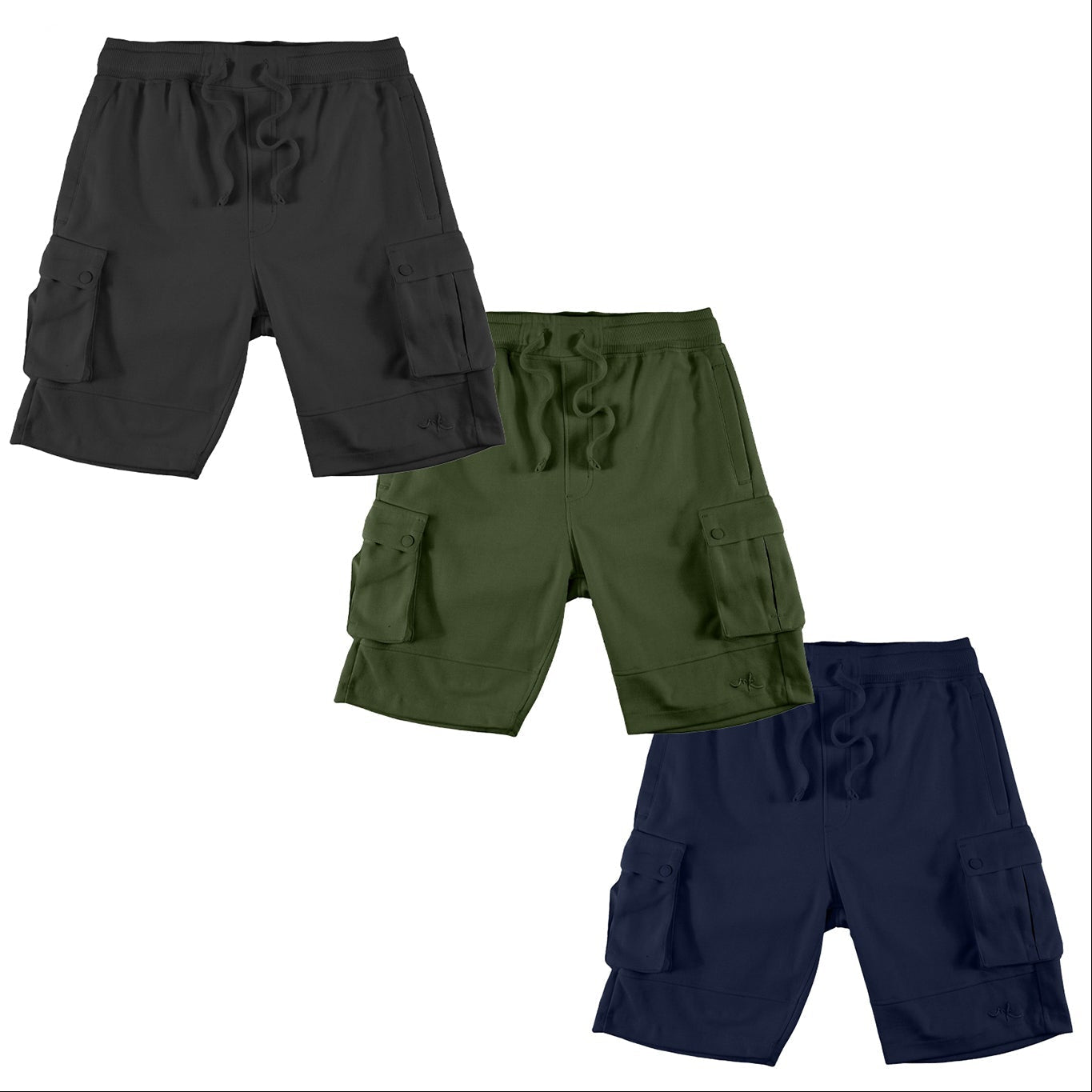 Makobi M605 Sorrento Fleece Shorts Set of 3, view 8