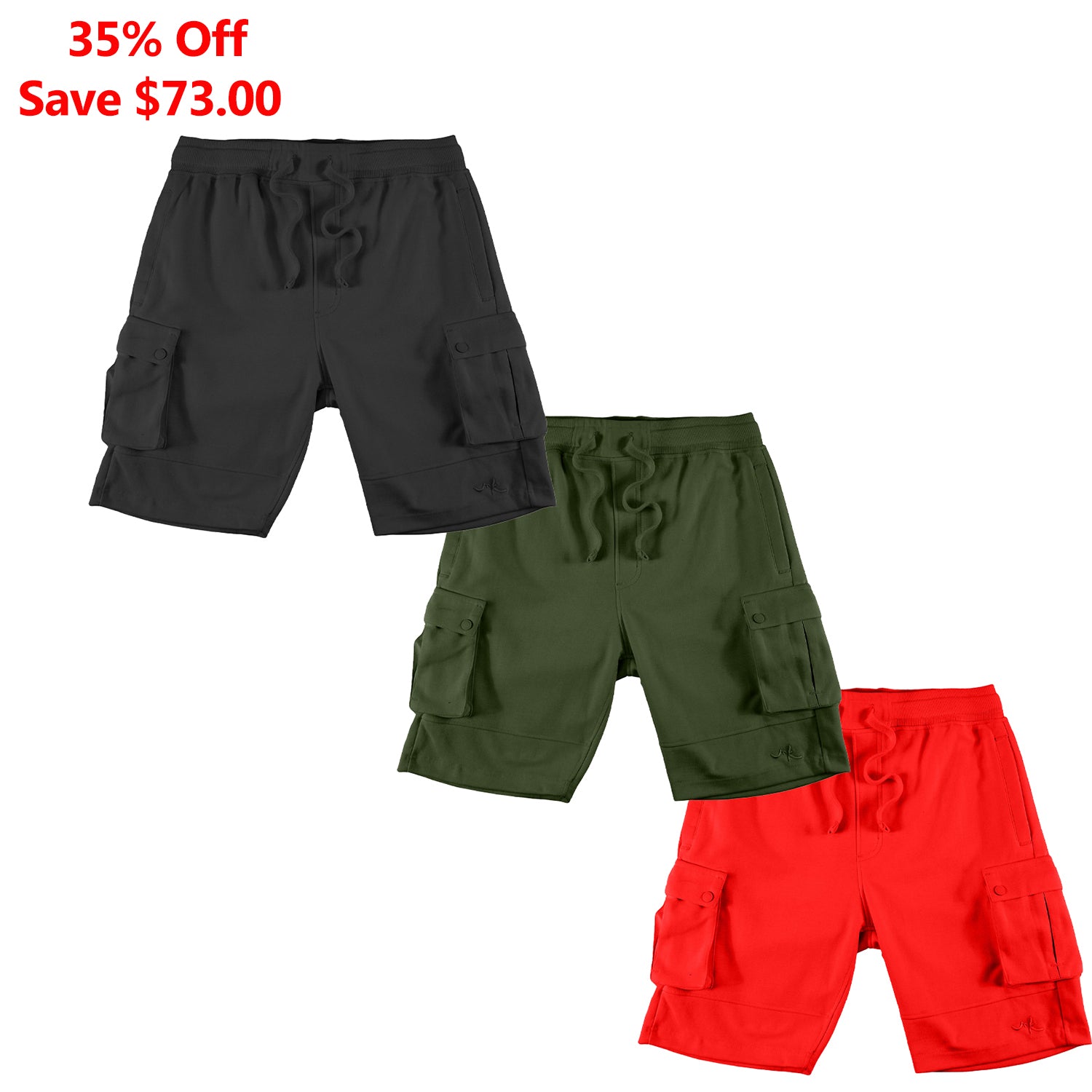 M605 Sorrento Fleece Shorts Set of 3