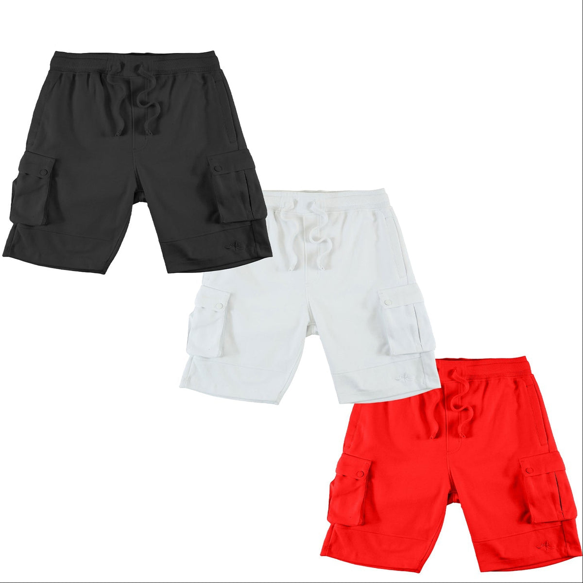 Makobi M605 Sorrento Fleece Shorts Set of 3, view 10