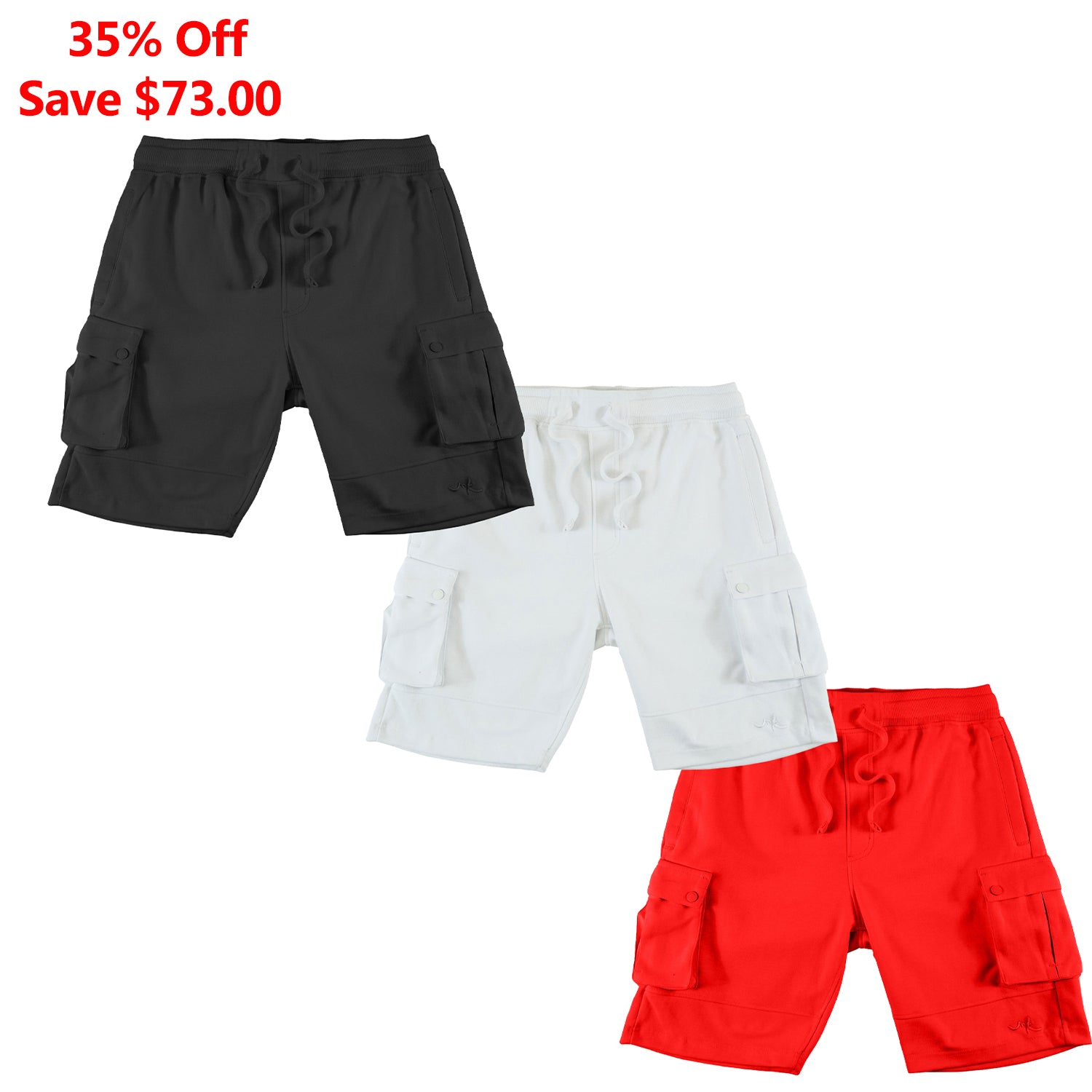 M605 Sorrento Fleece Shorts Set of 3