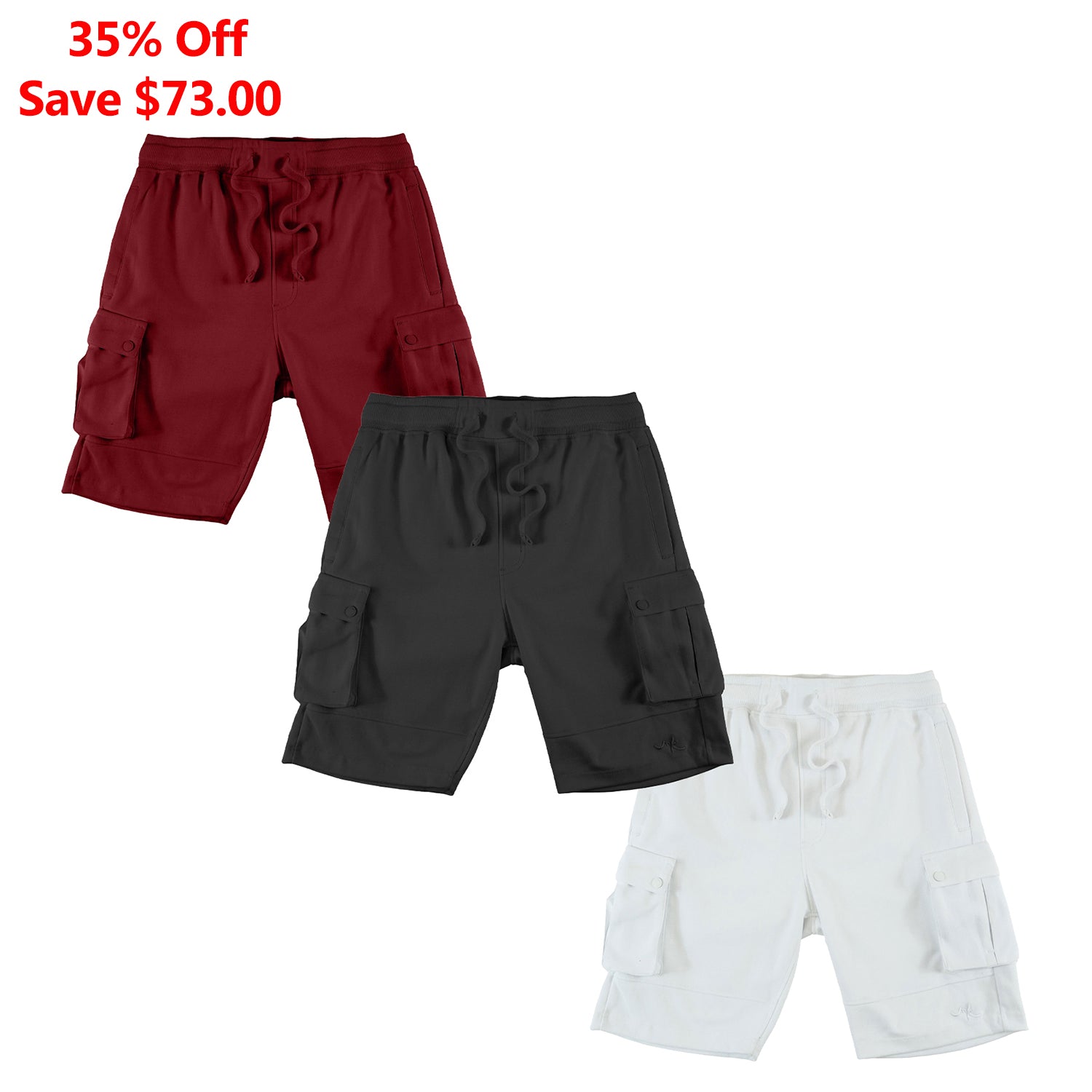 M605 Sorrento Fleece Shorts Set of 3