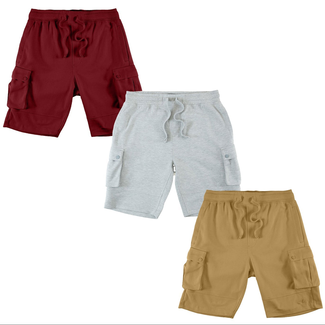 Makobi M605 Sorrento Fleece Shorts Set of 3, view 7