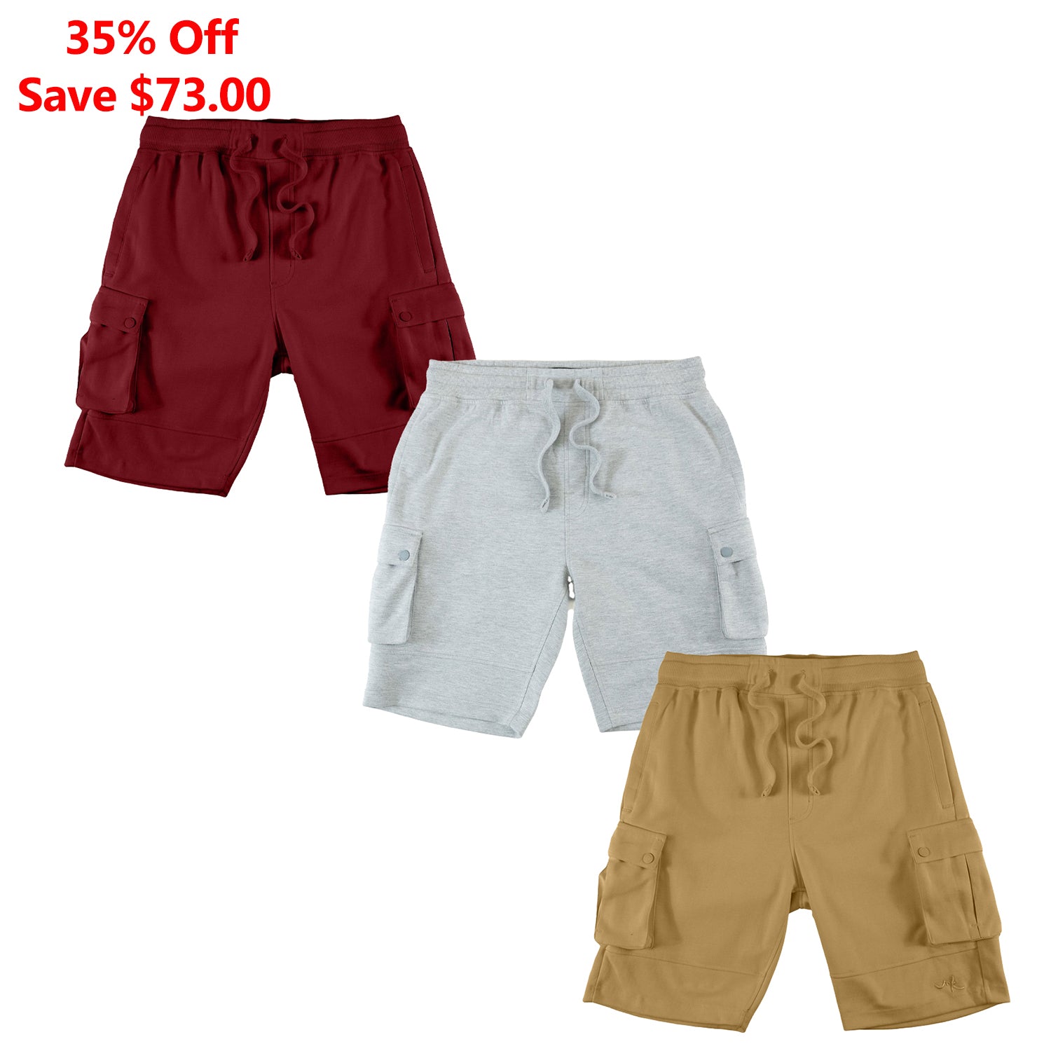 M605 Sorrento Fleece Shorts Set of 3