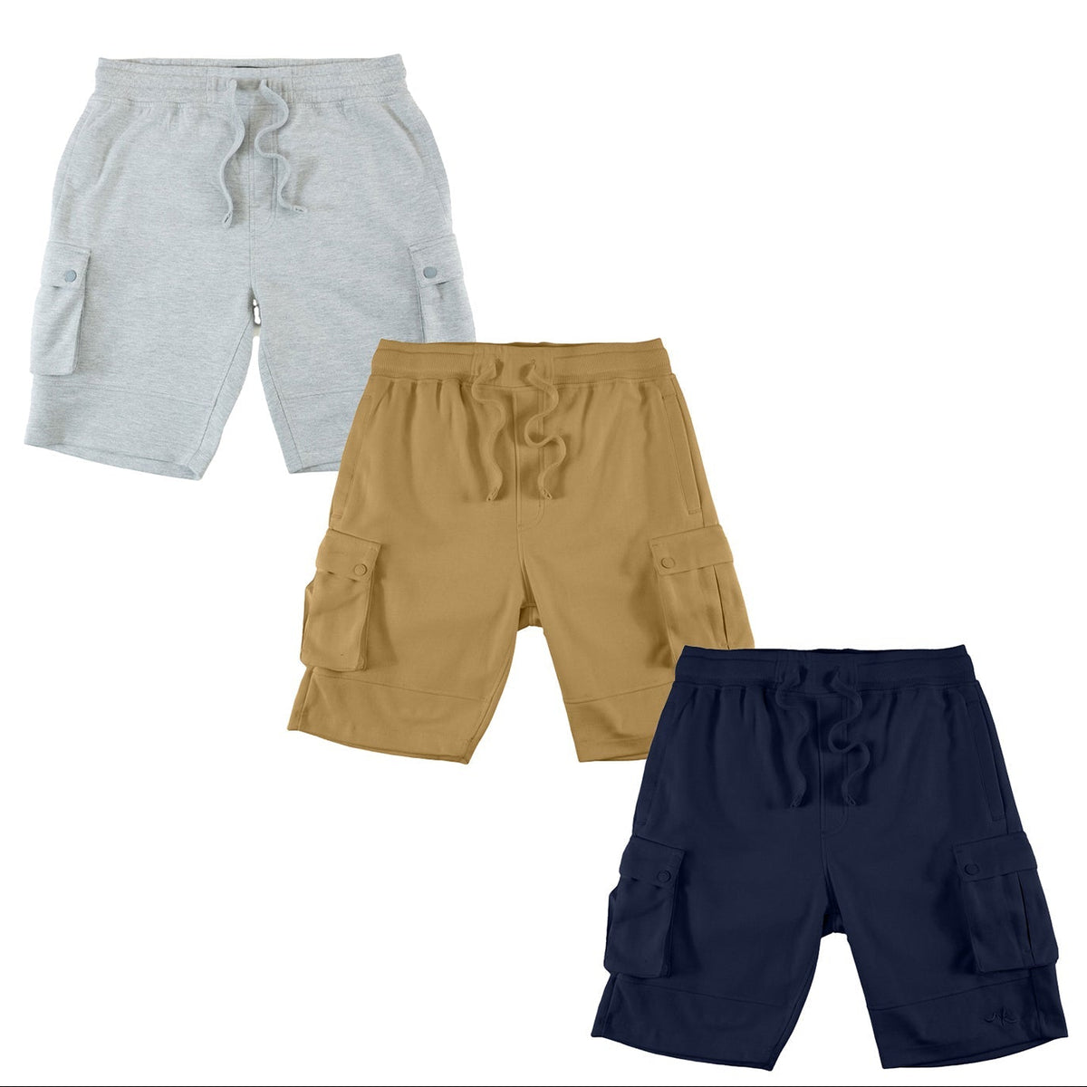 Makobi M605 Sorrento Fleece Shorts Set of 3, view 3