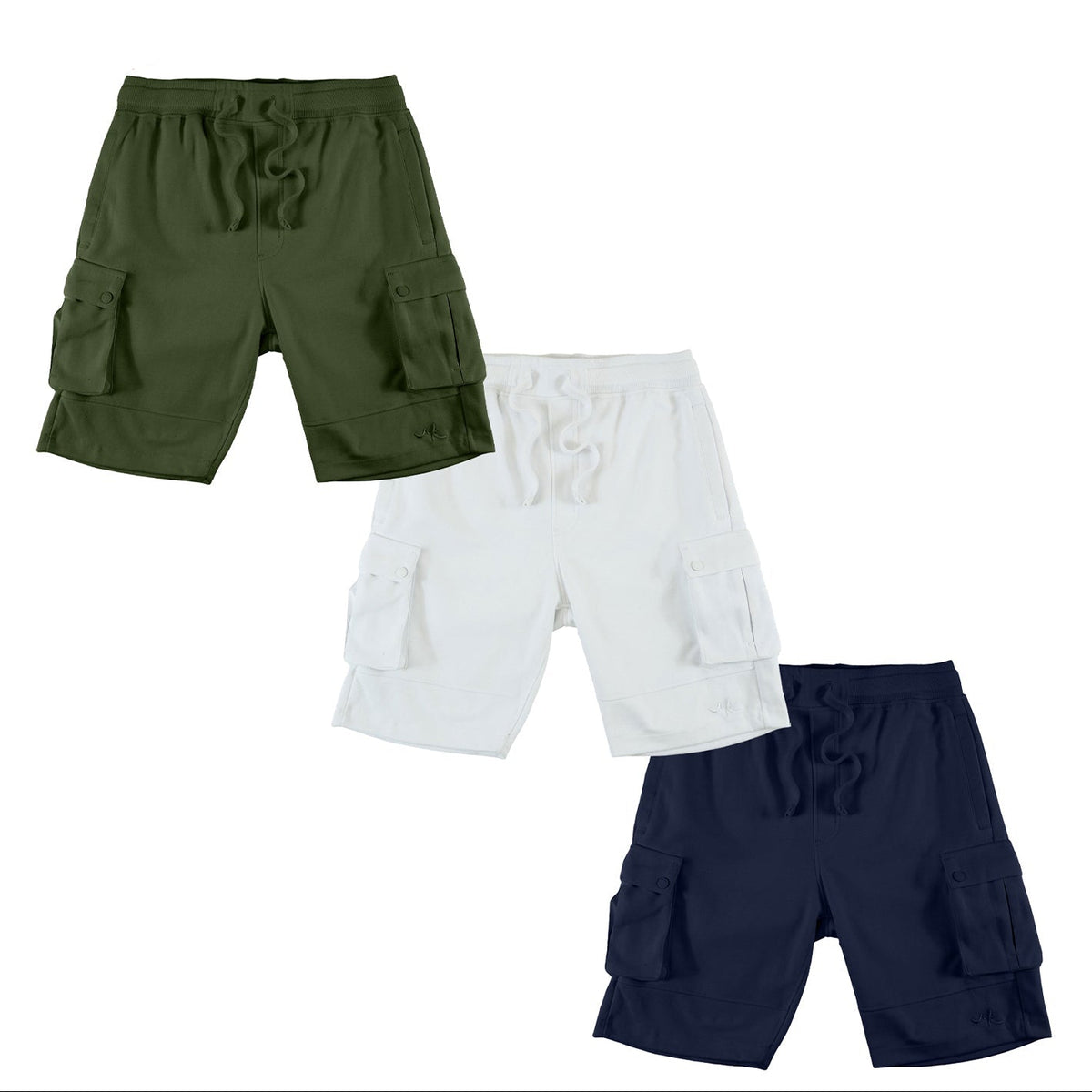Makobi M605 Sorrento Fleece Shorts Set of 3, view 2
