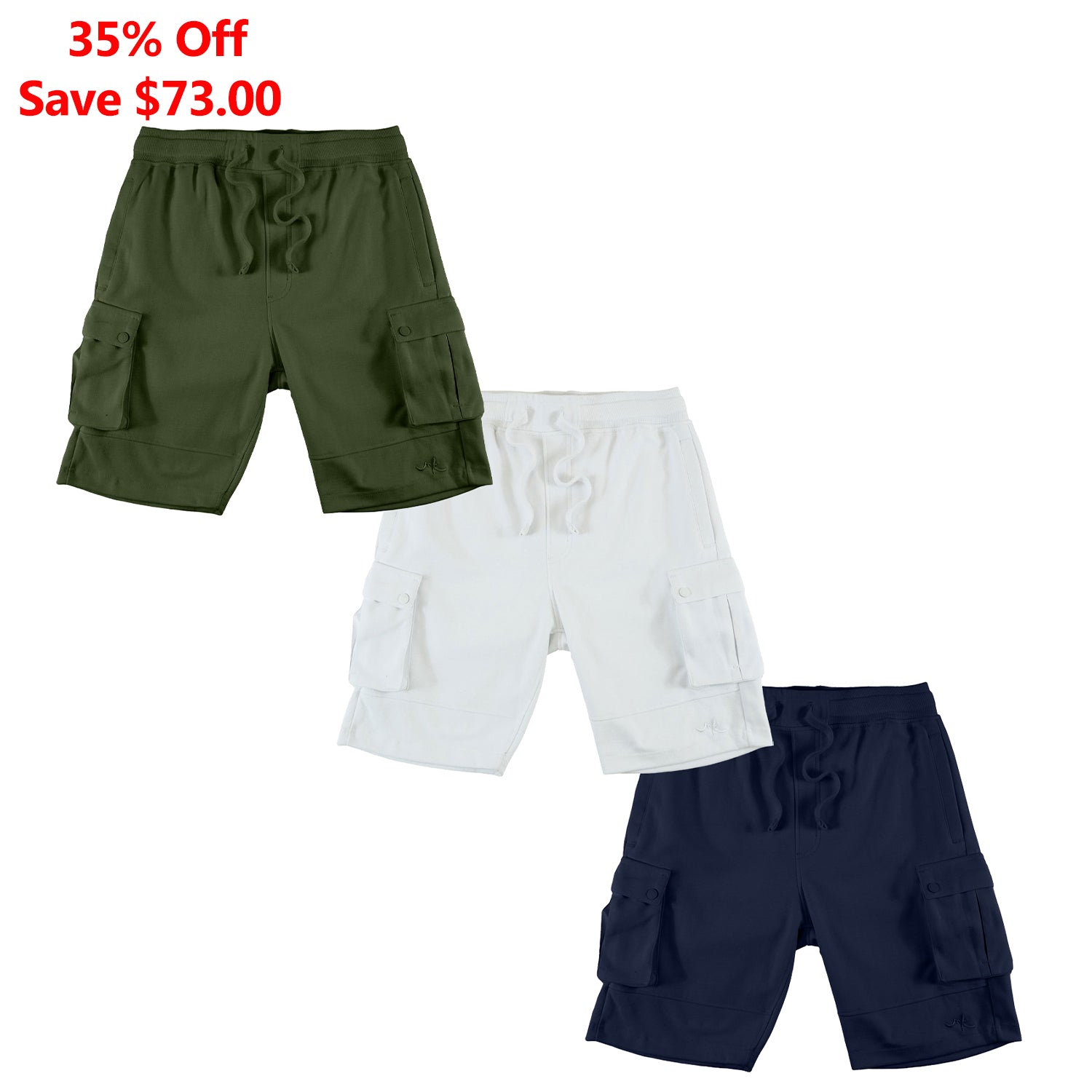 M605 Sorrento Fleece Shorts Set of 3