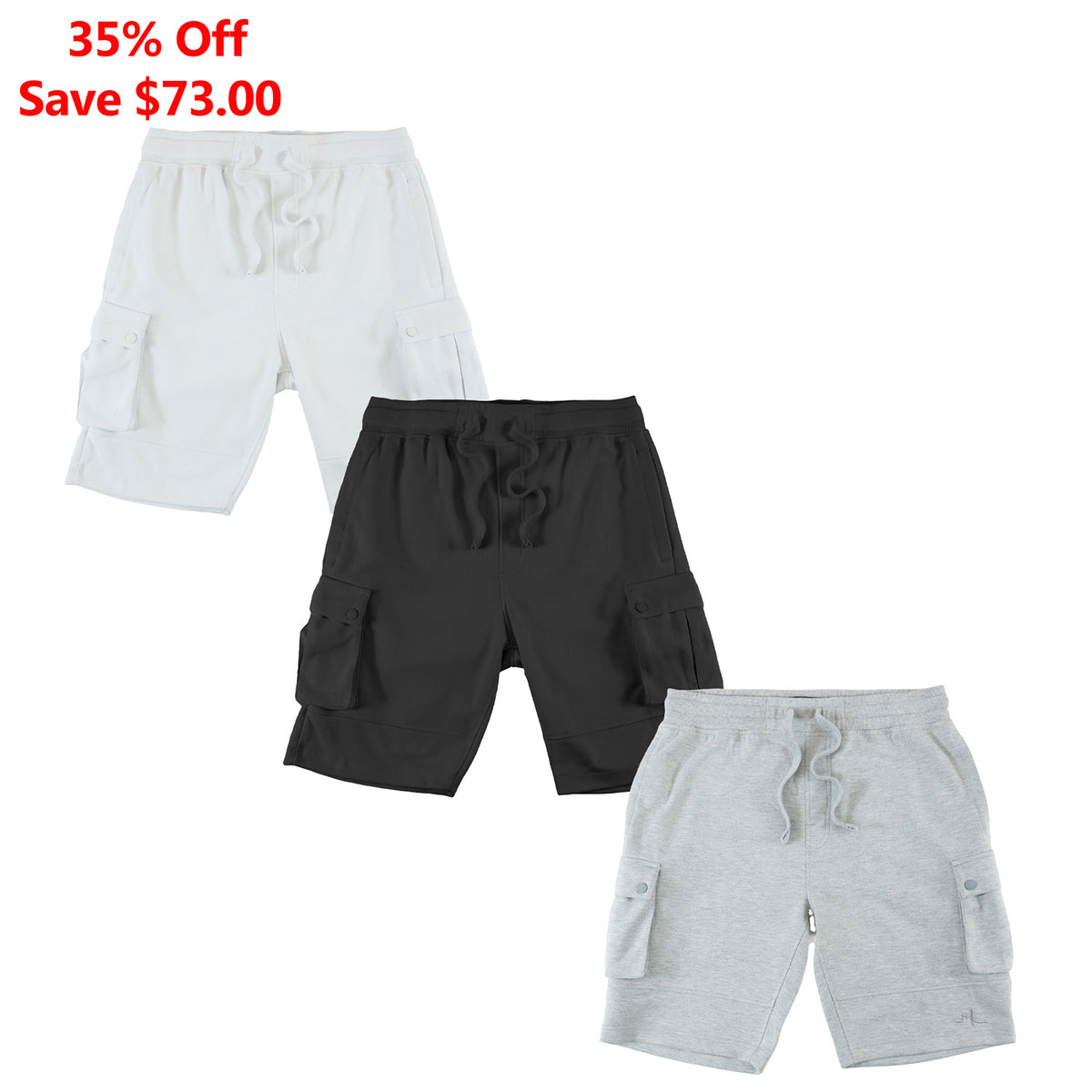 M605 Sorrento Fleece Shorts Set of 3