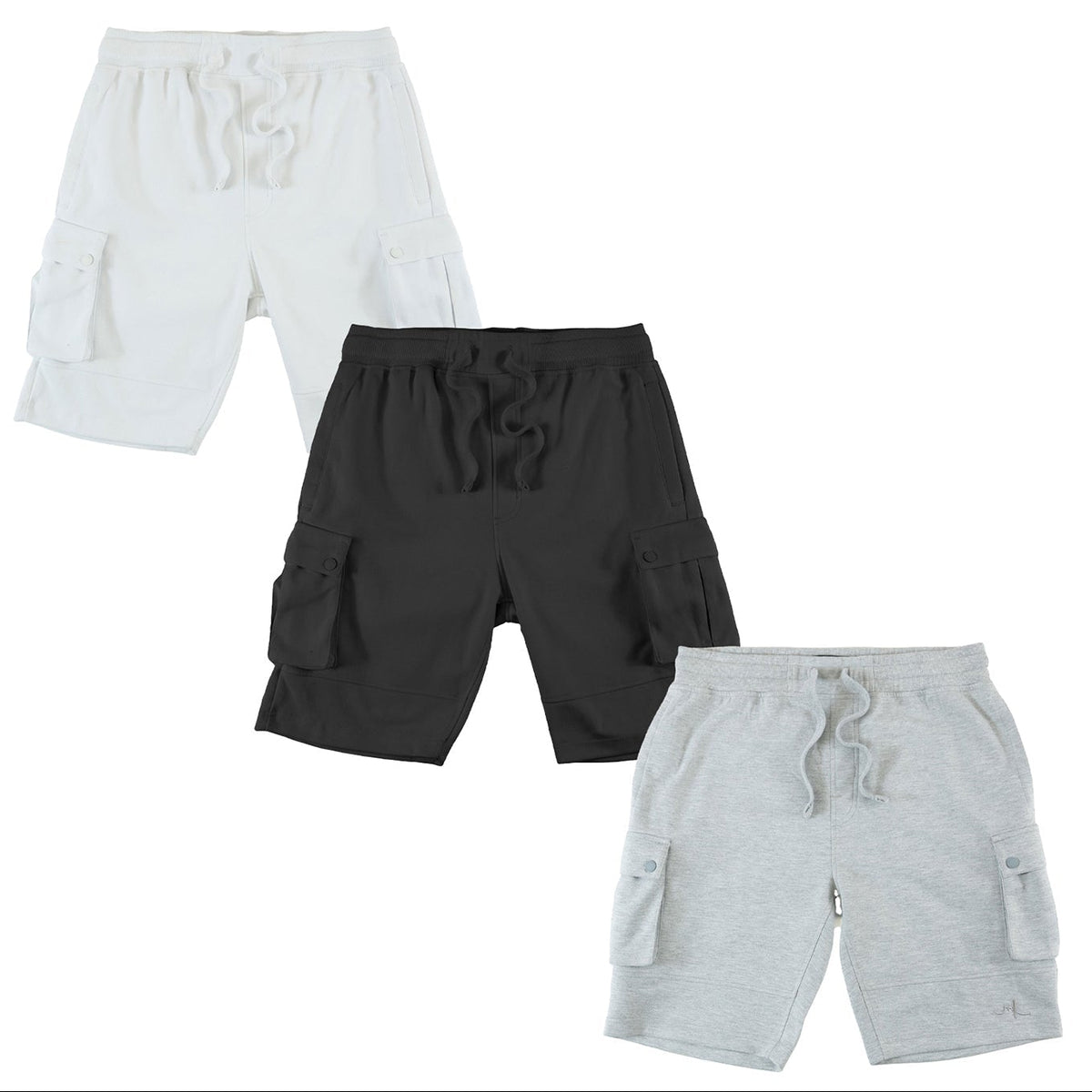 Makobi M605 Sorrento Fleece Shorts Set of 3, view 5