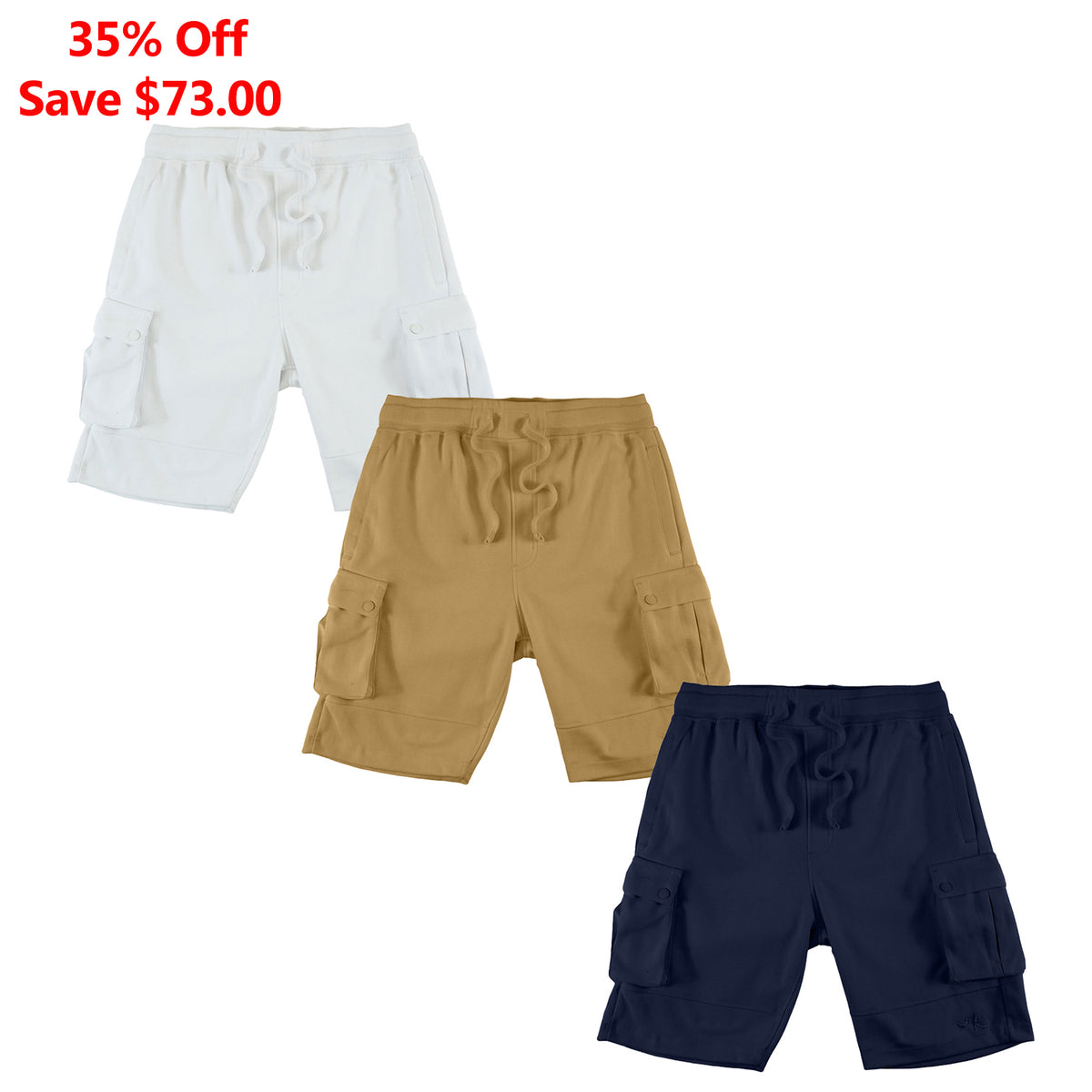 M605 Sorrento Fleece Shorts Set of 3