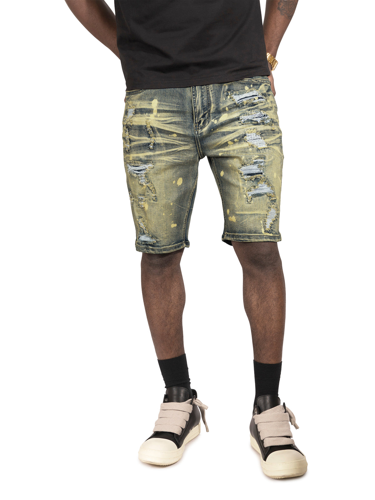 M607 Amato Denim Shorts - Dirt