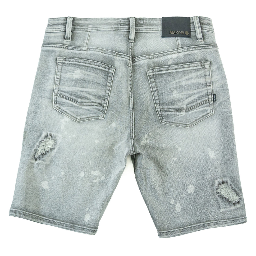 M607 Amato Denim Shorts - Gray