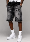 Makobi M613 Pastoni Denim Shorts in Black Wash