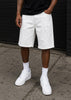 M613 Pastoni Denim Shorts - White