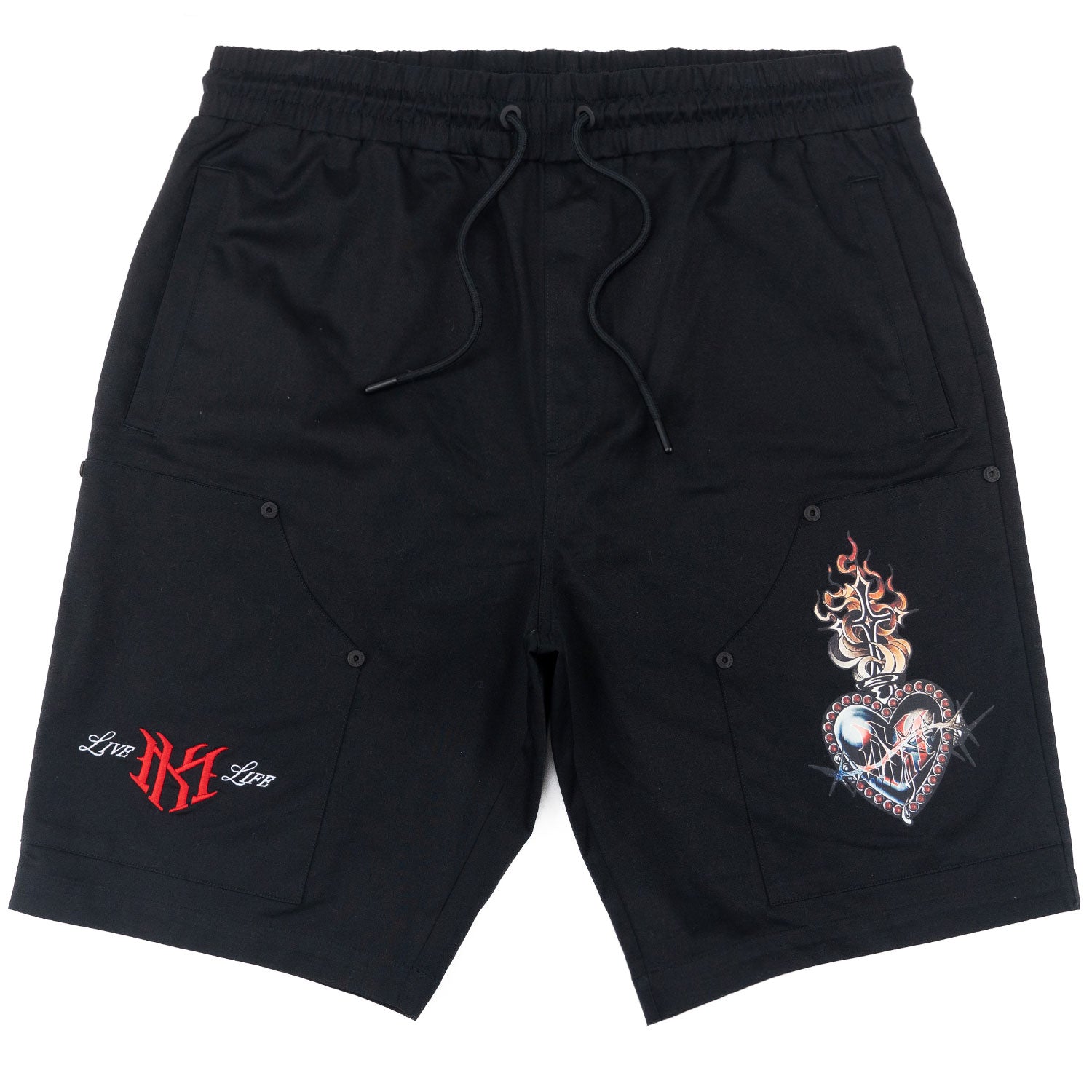 M414 Vivere Twill Short Set - Black