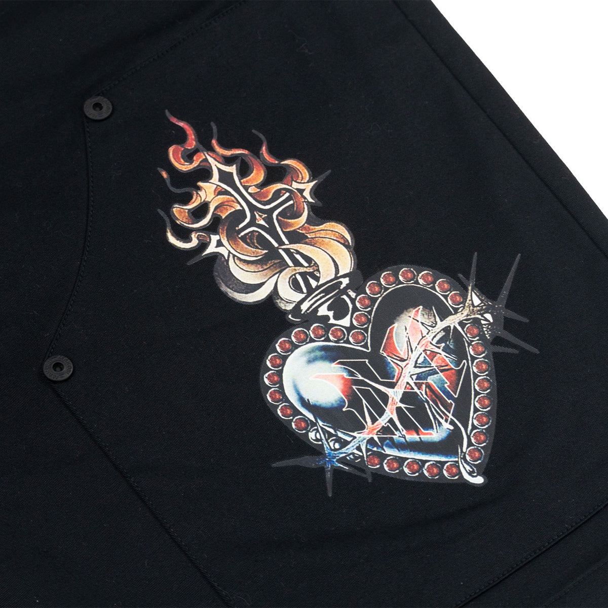 M414 Vivere Twill Short Set - Black