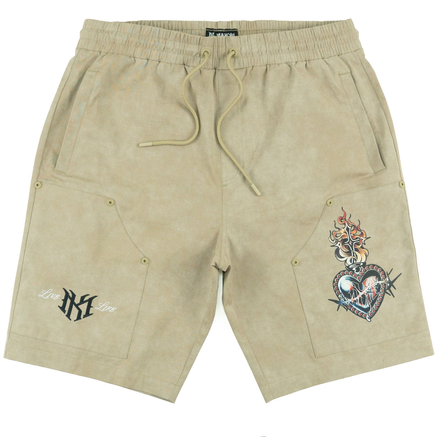 M414 Vivere Twill Short Set - Khaki