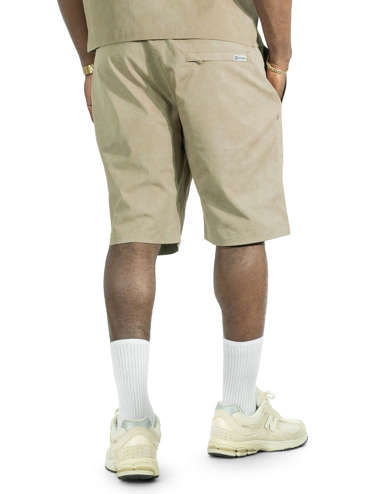 M414 Vivere Twill Short Set - Khaki