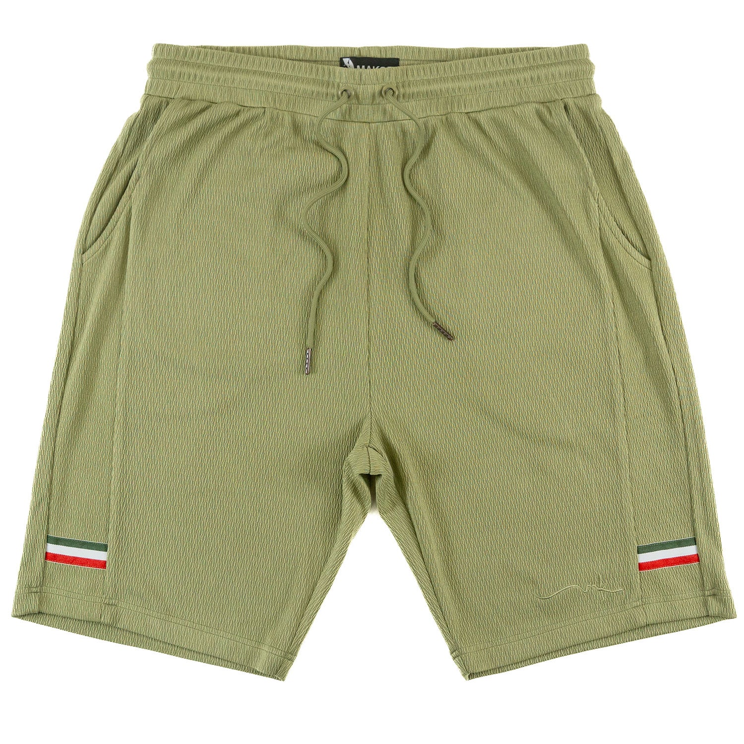 Makobi M428 Moreli Knit Short Sets in Olive, view 9