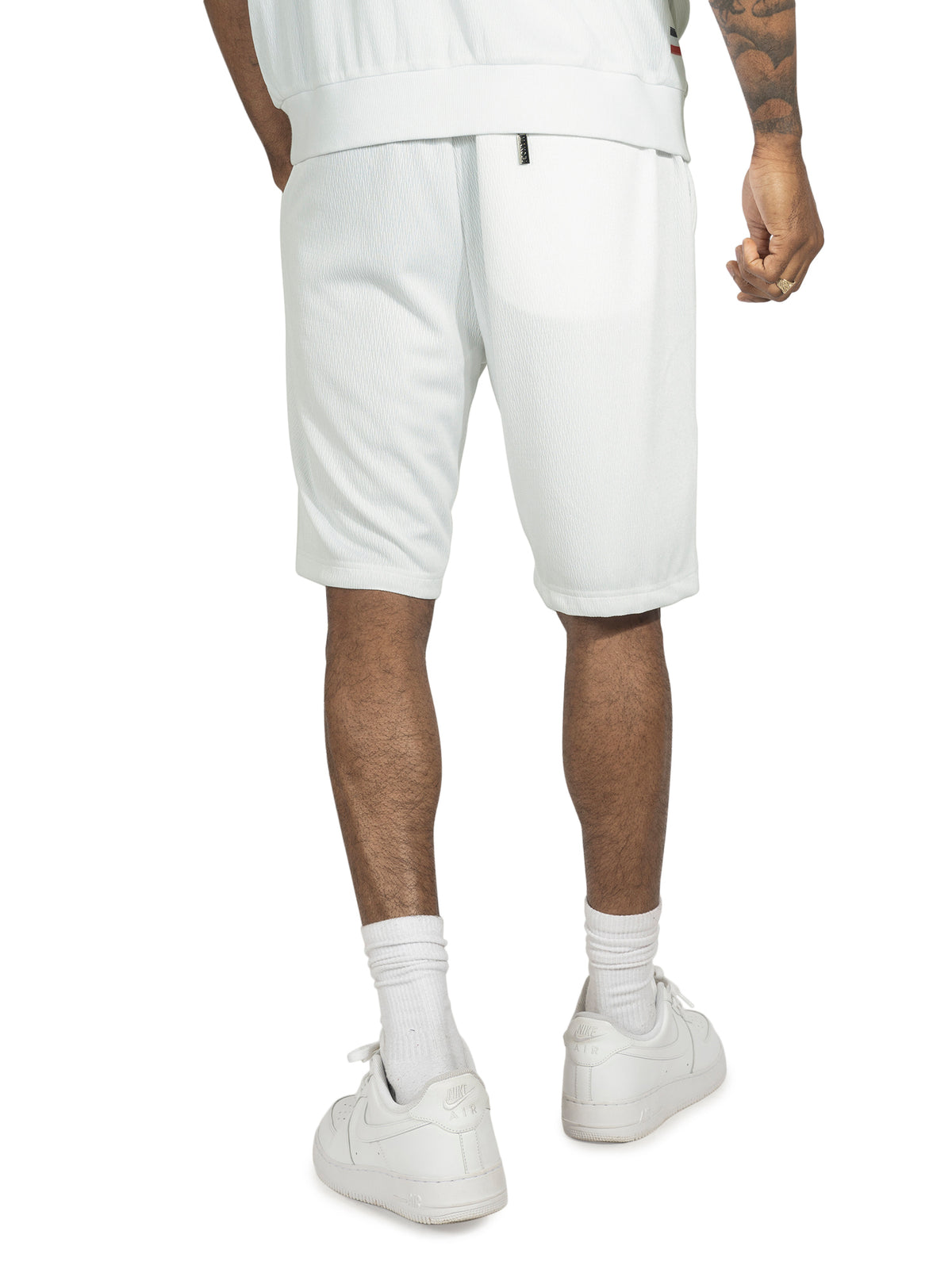 Makobi M428 Moreli Knit Short Sets in White, view 6