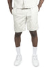 M629 Belluci Vegan Leather Shorts - White