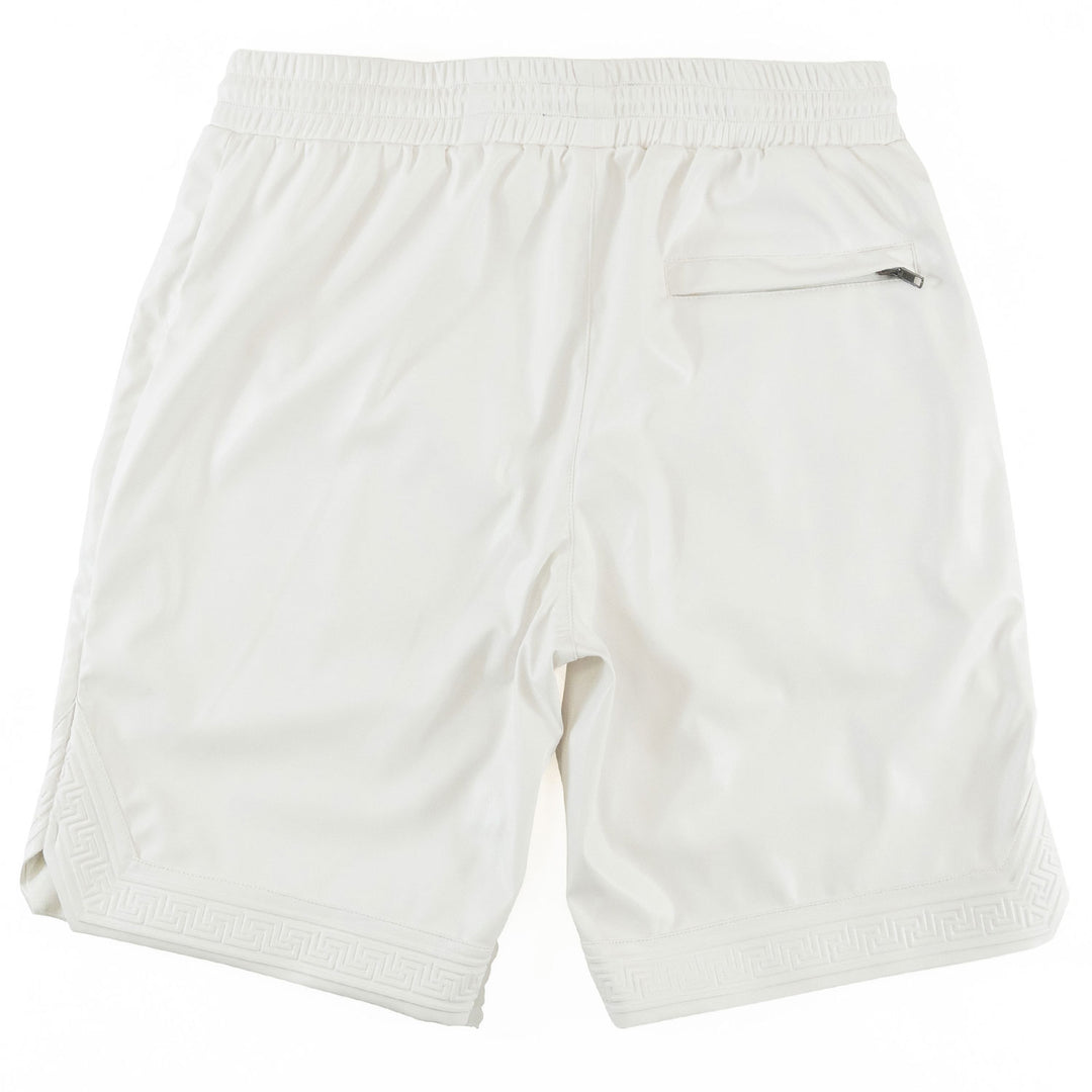 M629 Belluci Vegan Leather Shorts - White