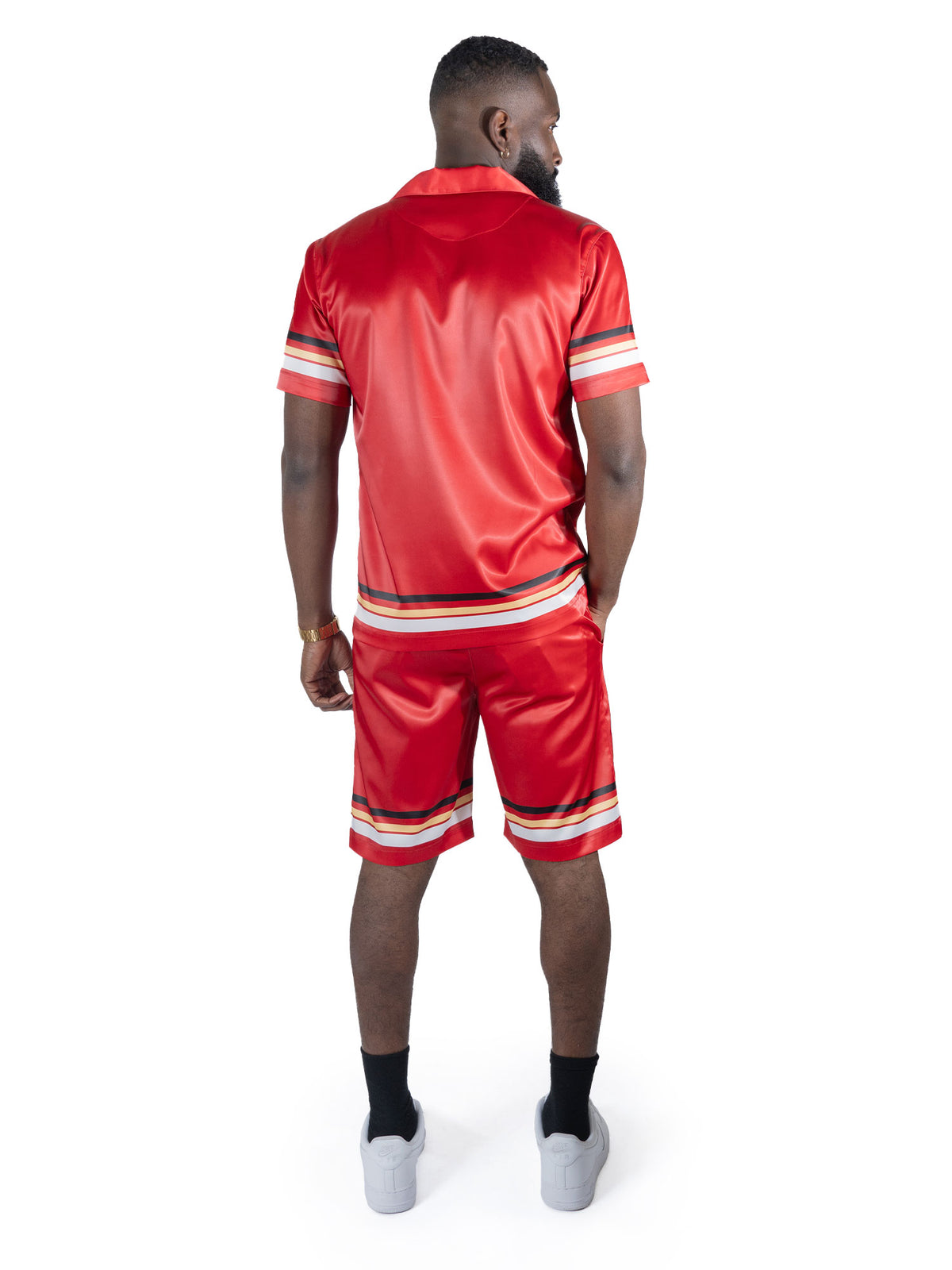 Makobi M430 Toronto Short Sets in Red, view 9