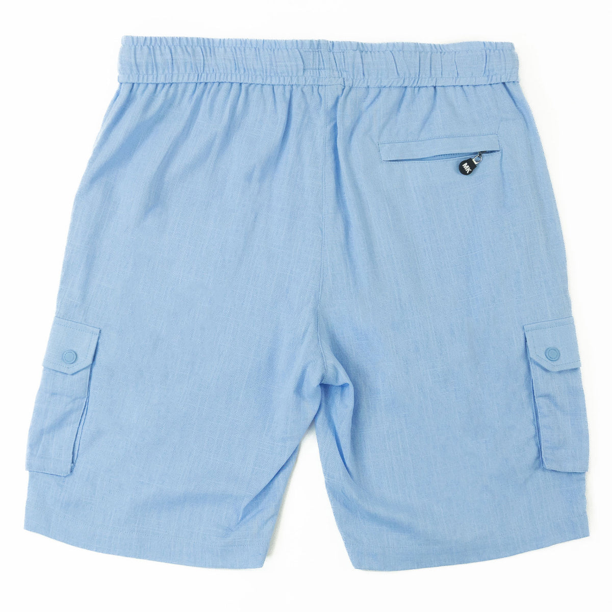 Makobi M632 Levonia Linen Shorts in Blue, view 4