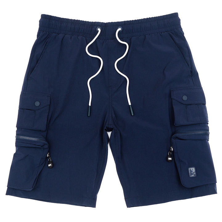 M633 Colton Nylon Spandex Cargo Shorts - Navy
