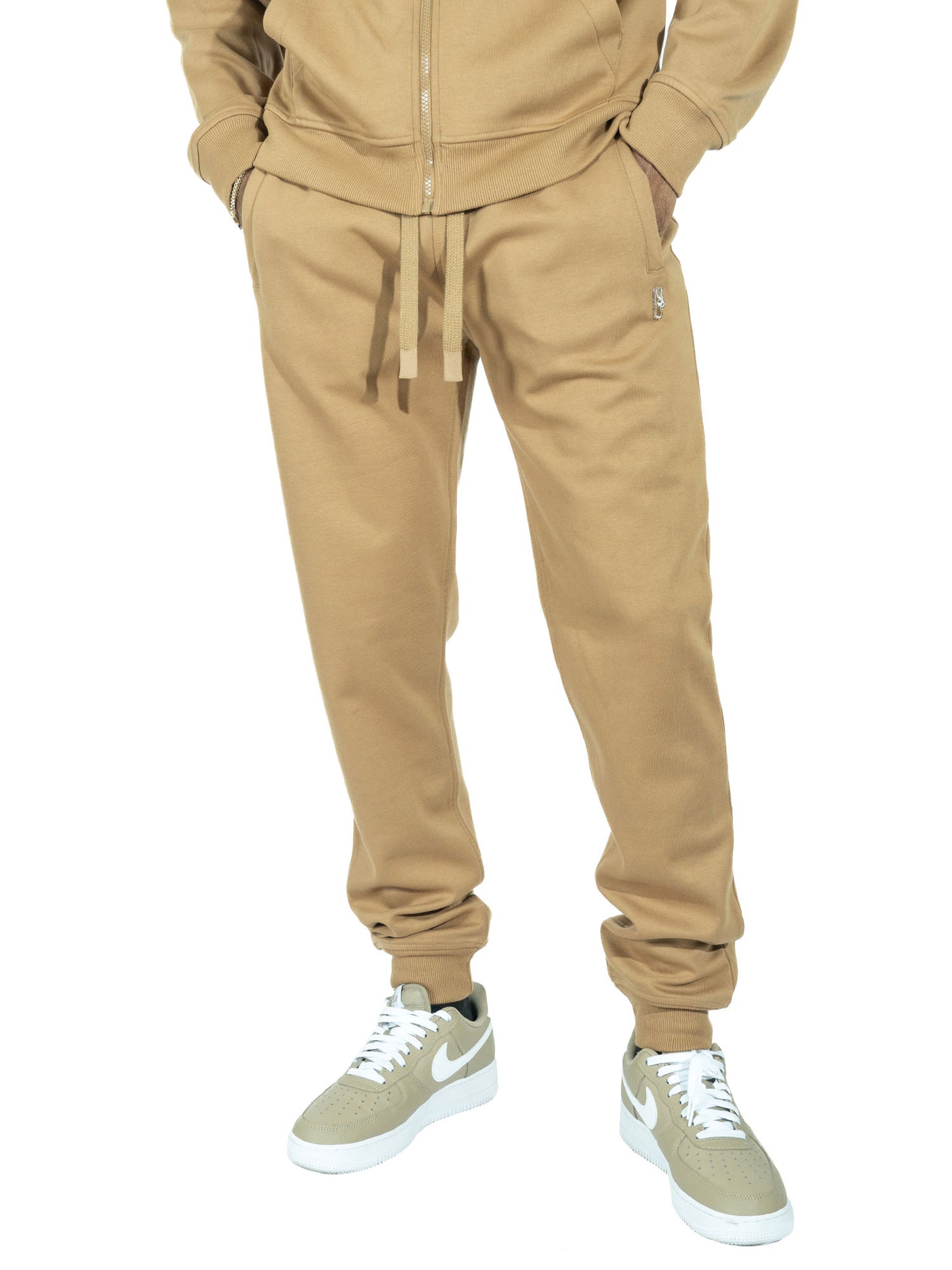 M6335 Essential Fleece Jogger Pants - Mocha