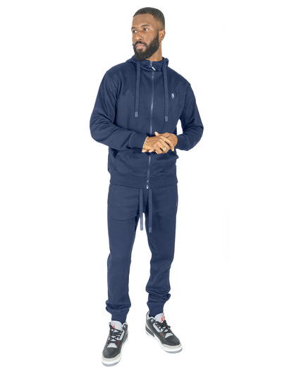 M6335 Essential Fleece Jogger Pants - Navy