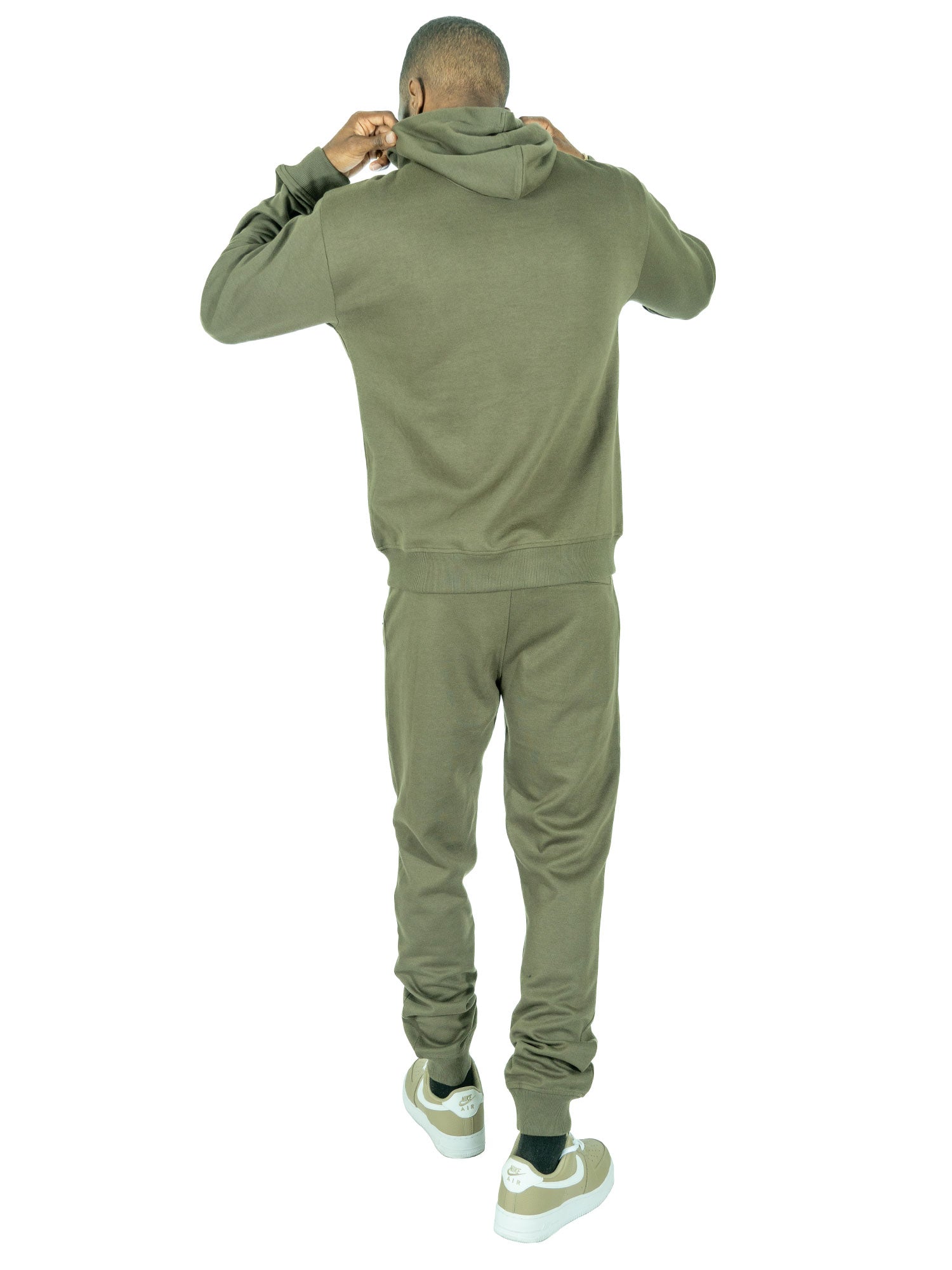 Makobi M6335 Essential Fleece Jogger Pants in Olive, view 6