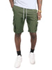 M633 Colton Nylon Spandex Cargo Shorts - Dark Olive