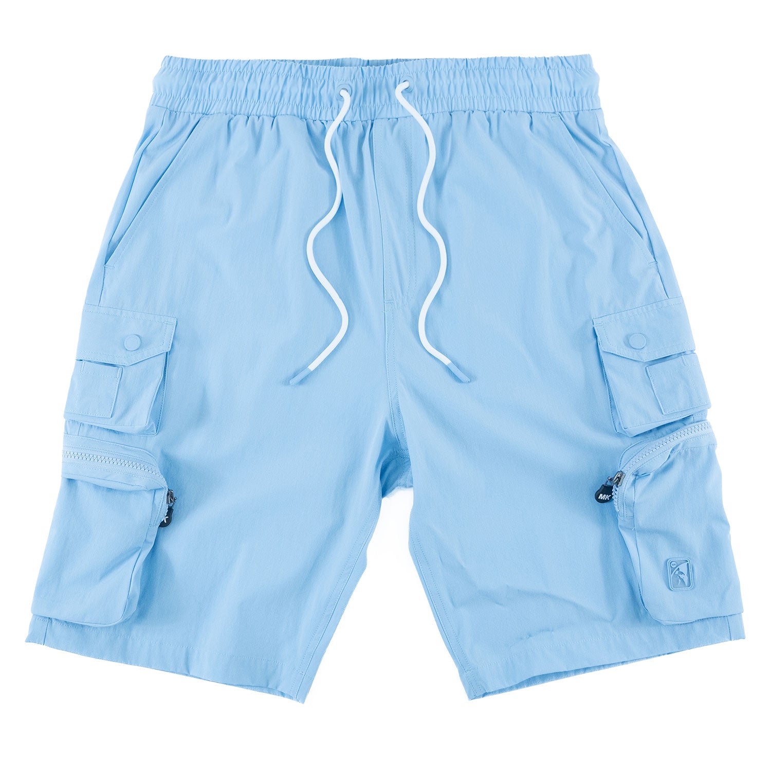 M633 Colton Nylon Spandex Cargo Shorts - Sky Blue 25&
