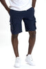 M633 Colton Nylon Spandex Cargo Shorts - Navy