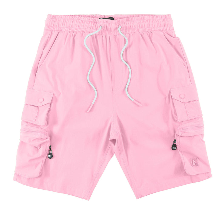 M633 Colton Nylon Spandex Cargo Shorts - Pink
