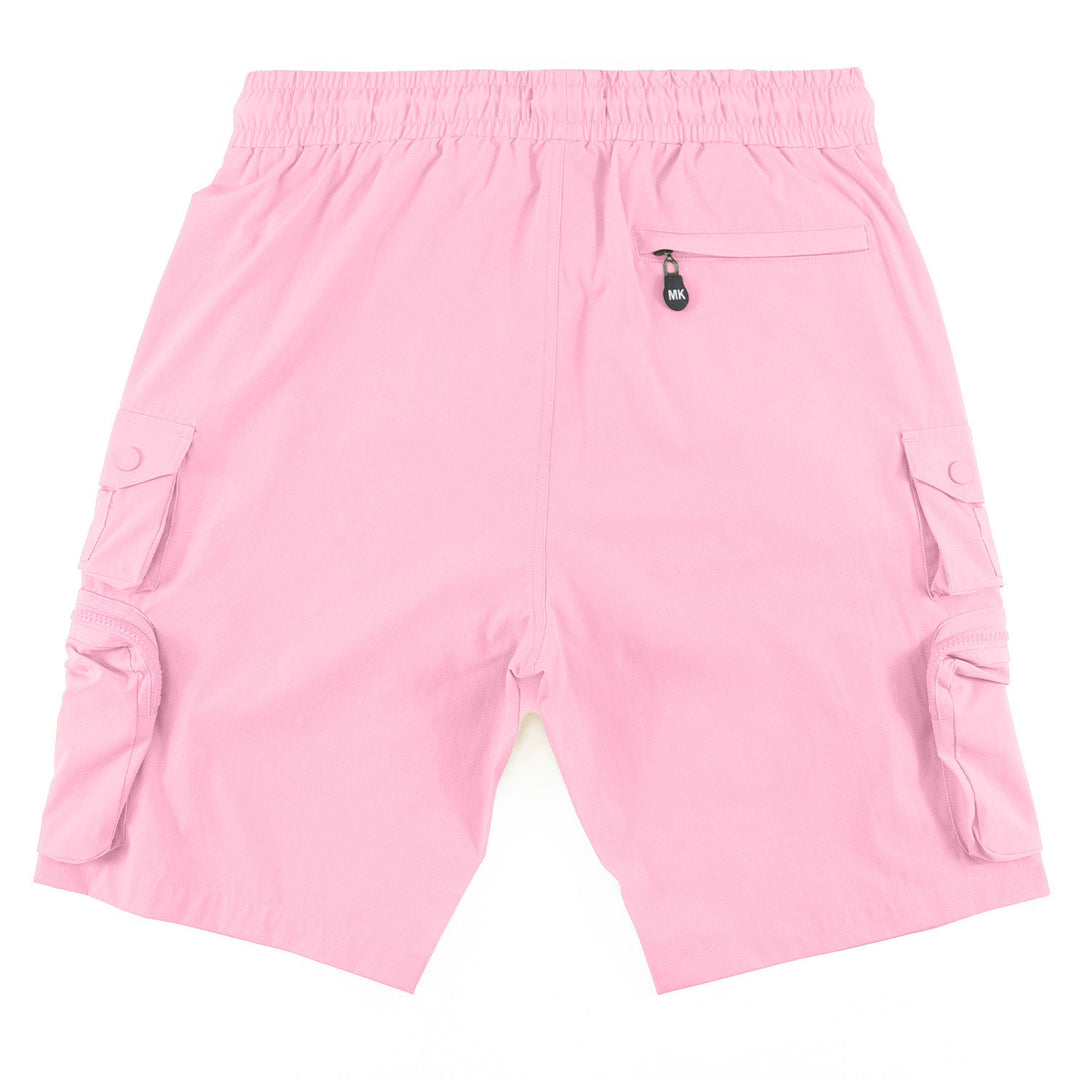 M633 Colton Nylon Spandex Cargo Shorts - Pink