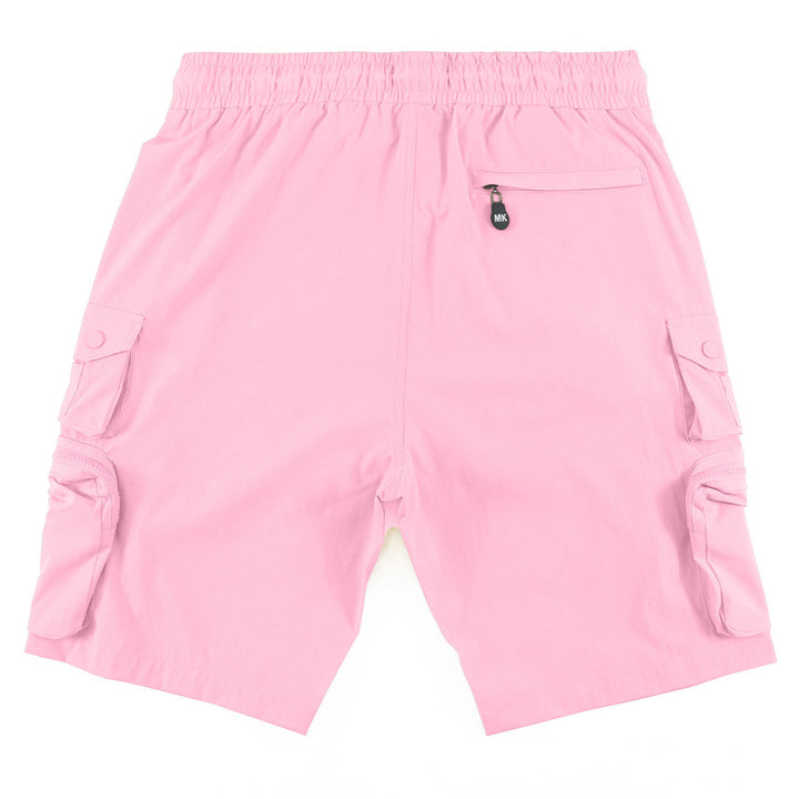 M633 Colton Nylon Spandex Cargo Shorts - Pink