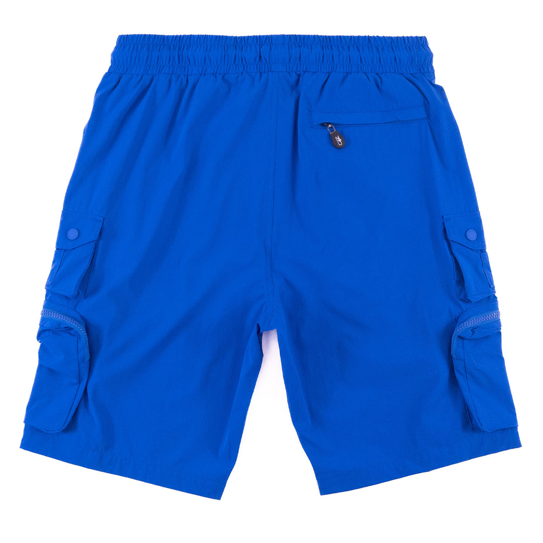 M633 Colton ọra Spandex Cargo Kukuru - Blue