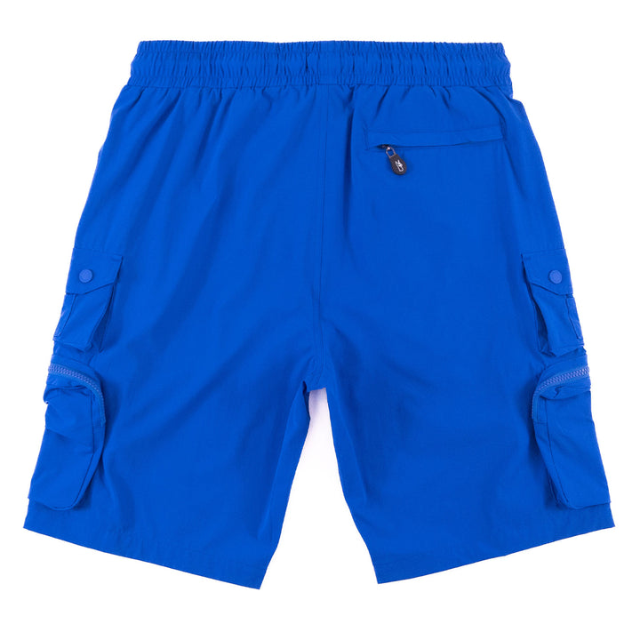 M633 Colton ọra Spandex Cargo Kukuru - Blue