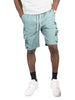 M633 Colton Nylon Spandex Cargo Shorts - Teal