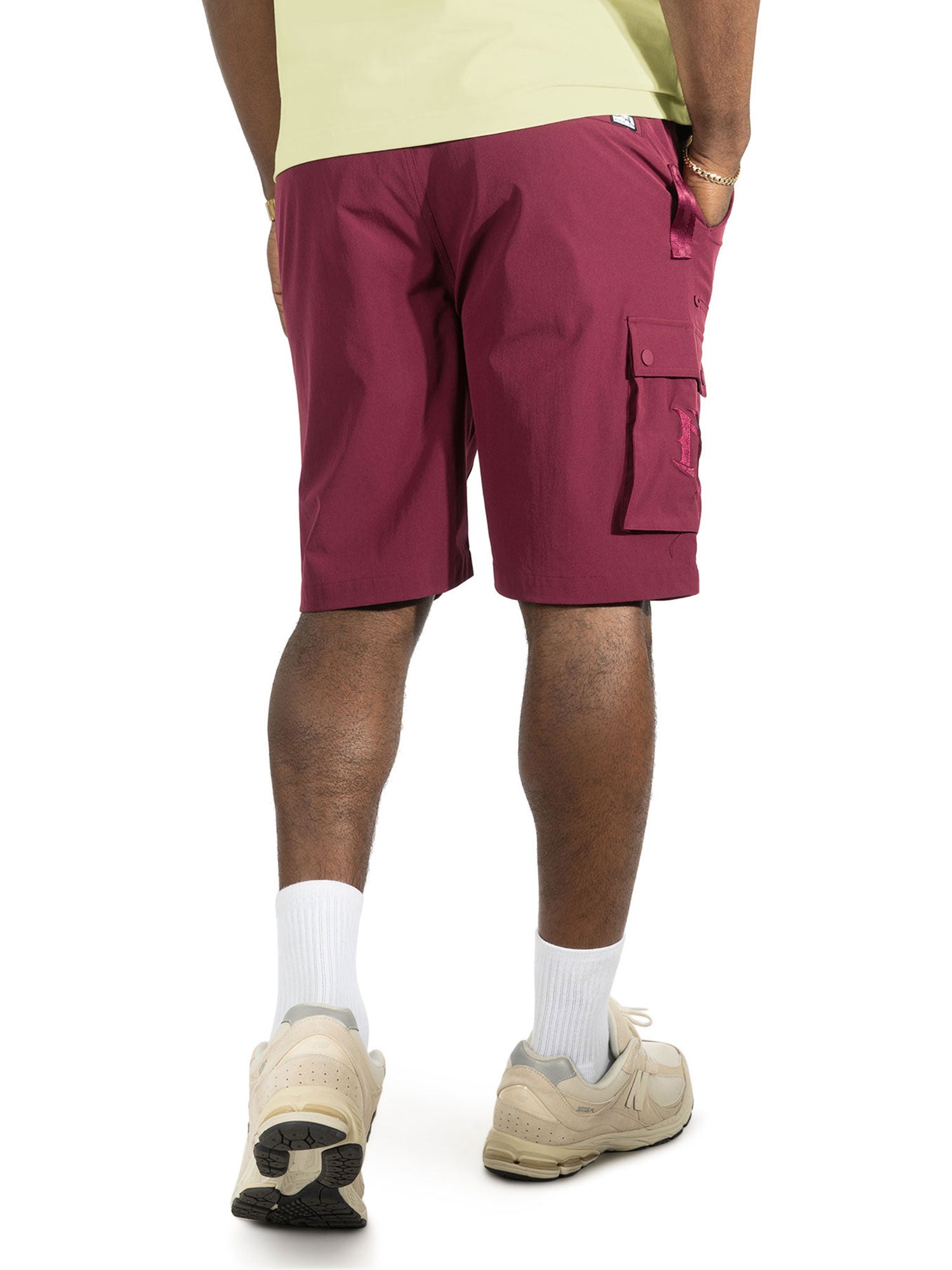 Nylon Pants| M634 Adorni Shorts - Burgundy