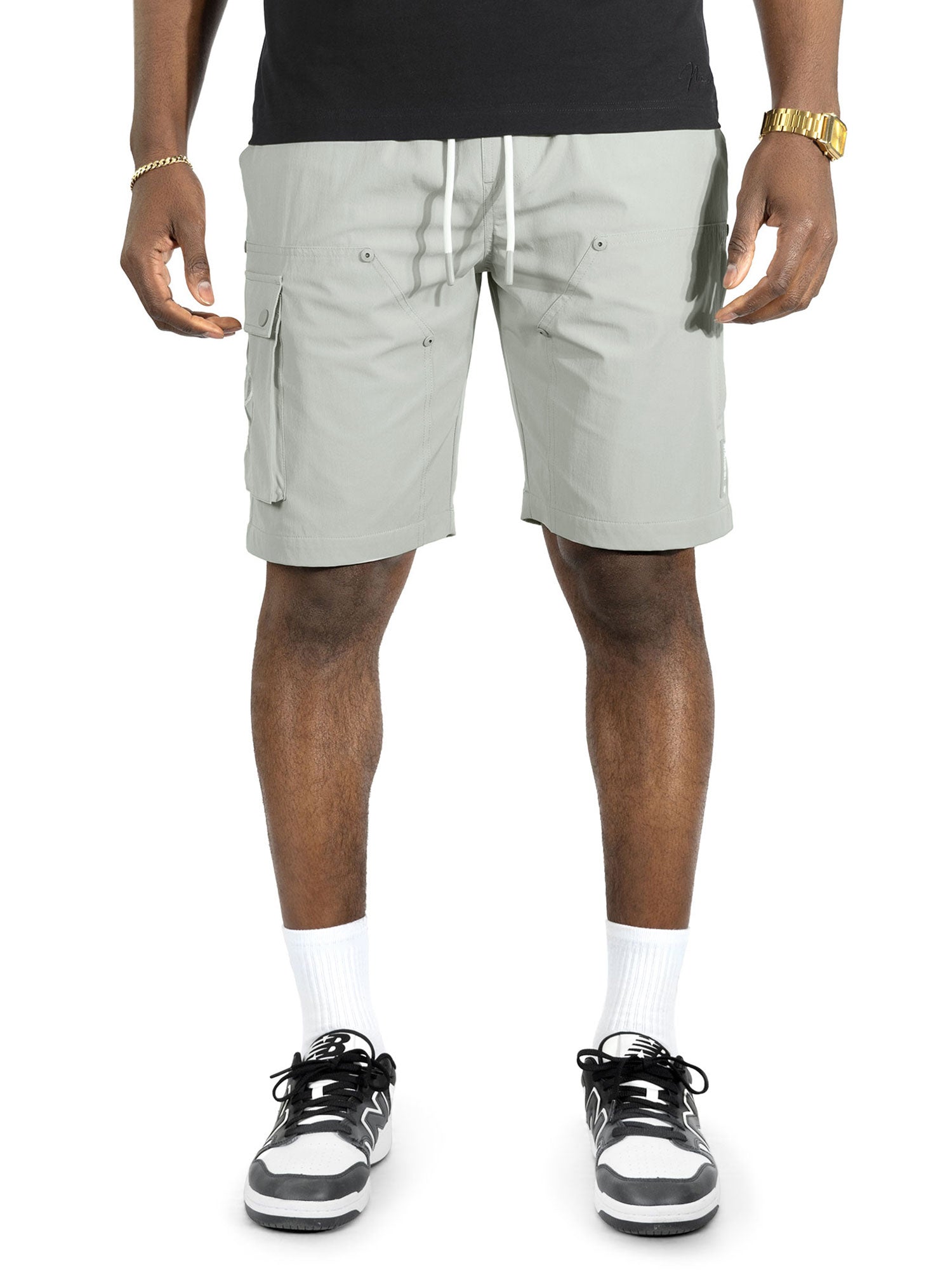 Nylon Pants| M634 Adorni Shorts - Gray