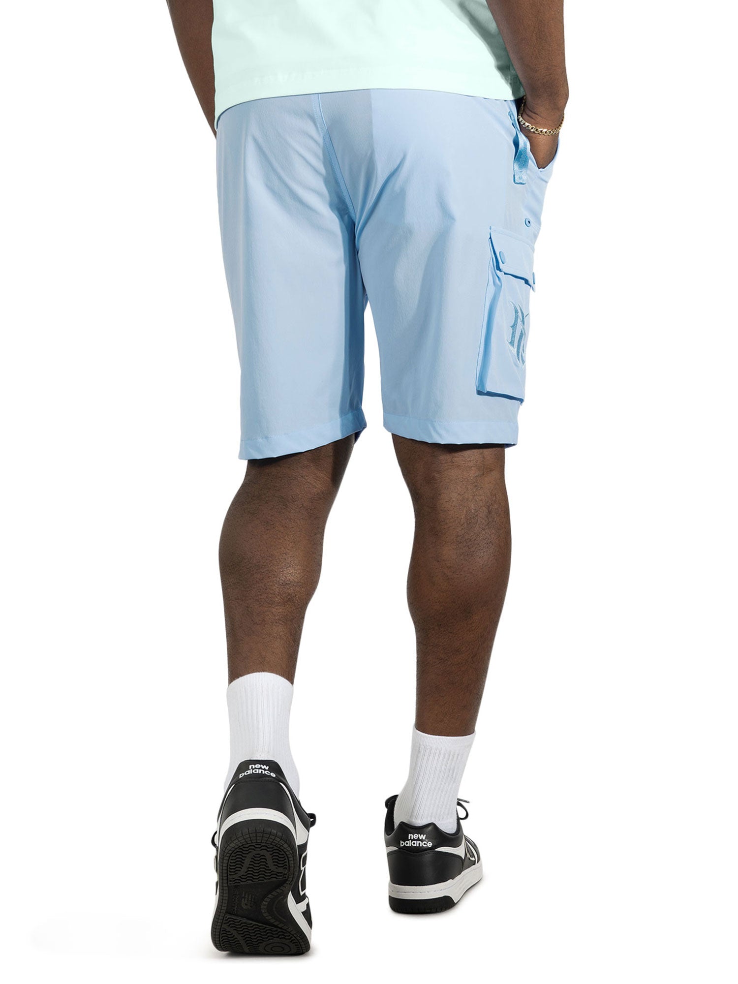 Nylon Pants| M634 Adorni Shorts - Blue