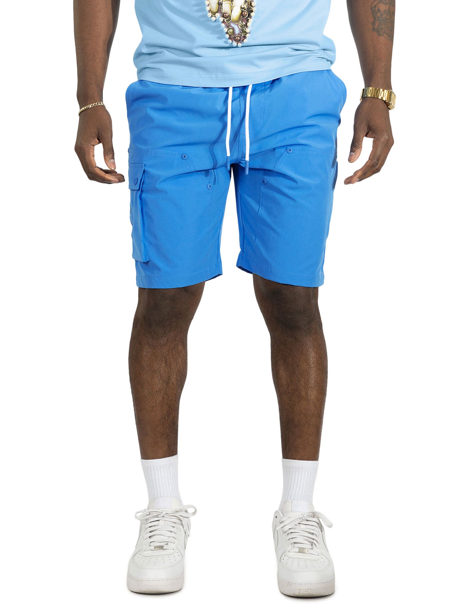 Nylon Pants| M634 Adorni Shorts - Royal